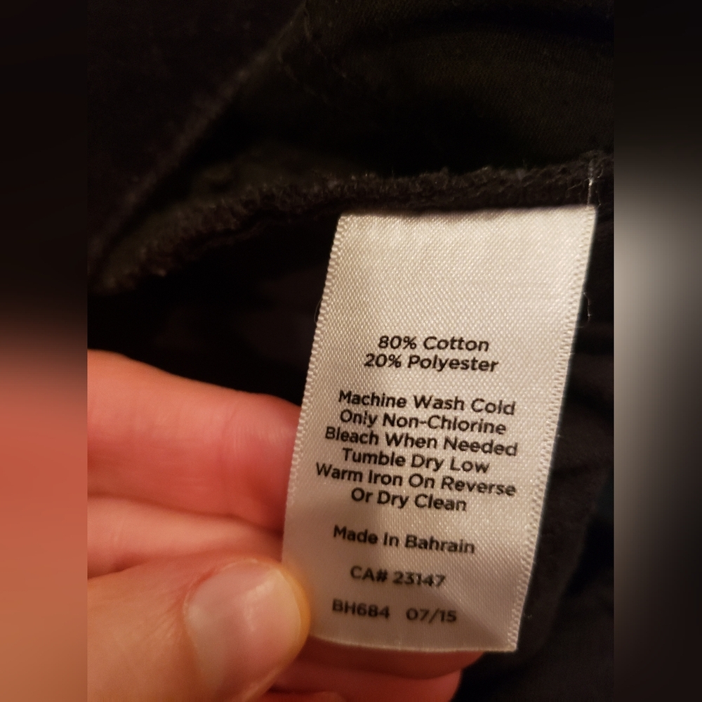 Talbots Flawless Five Pocket Black Velvety Pants Women's Size 14P Straight Leg - Picture 7 of 13